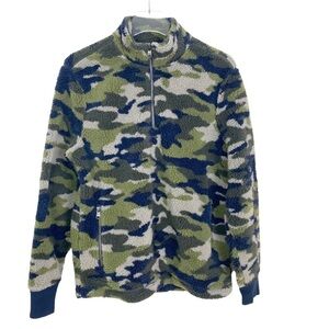 Banana Republic Camo Quarter Zip Fleece Small